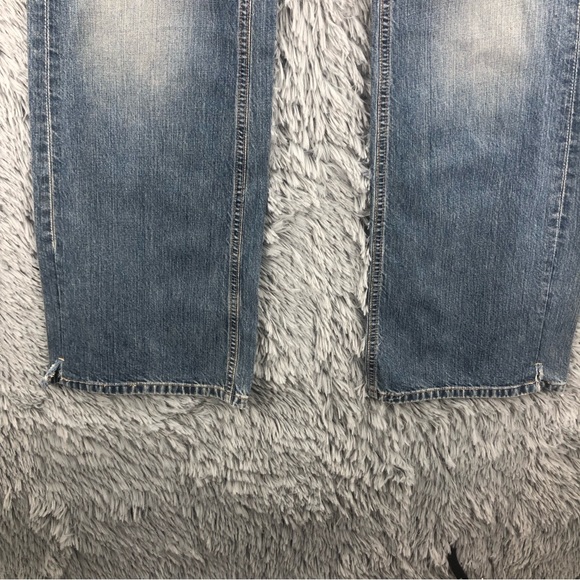BKE Buckle Jeans Mens Size 36 Jaxon Blue Straight Leg Long Buttonfly - Picture 12 of 13